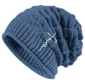 Gorro de Fe — Cruz Bordada Cristiano Urbano Azul