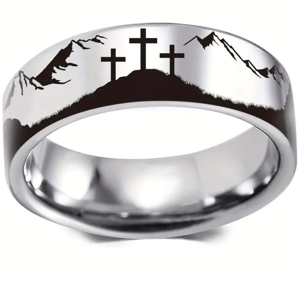 Anillo Calvario | Tres Cruces — La Victoria de Cristo