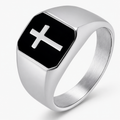 Anillo Nehemías | Cruz Negra — Levántate y Reconstruye