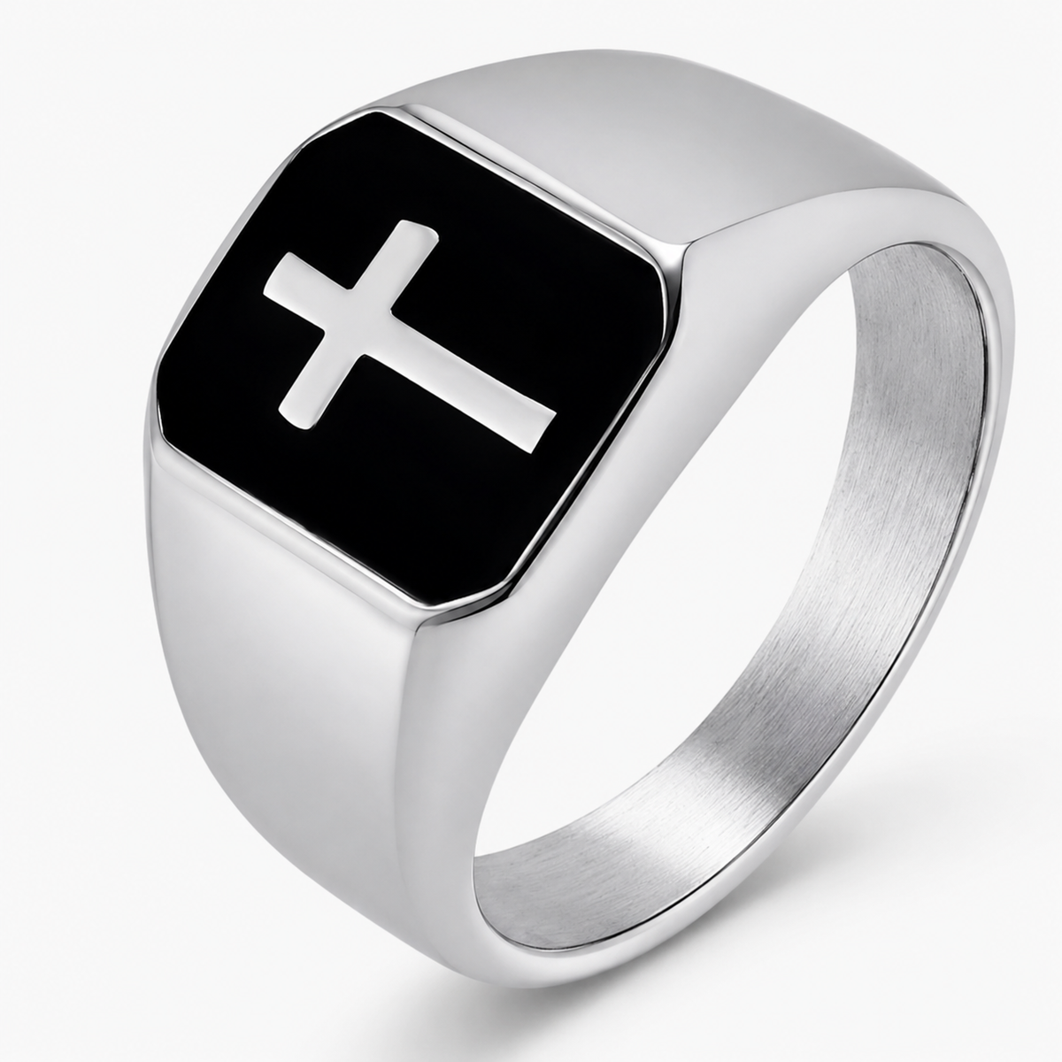 Anillo Nehemías | Cruz Negra — Levántate y Reconstruye