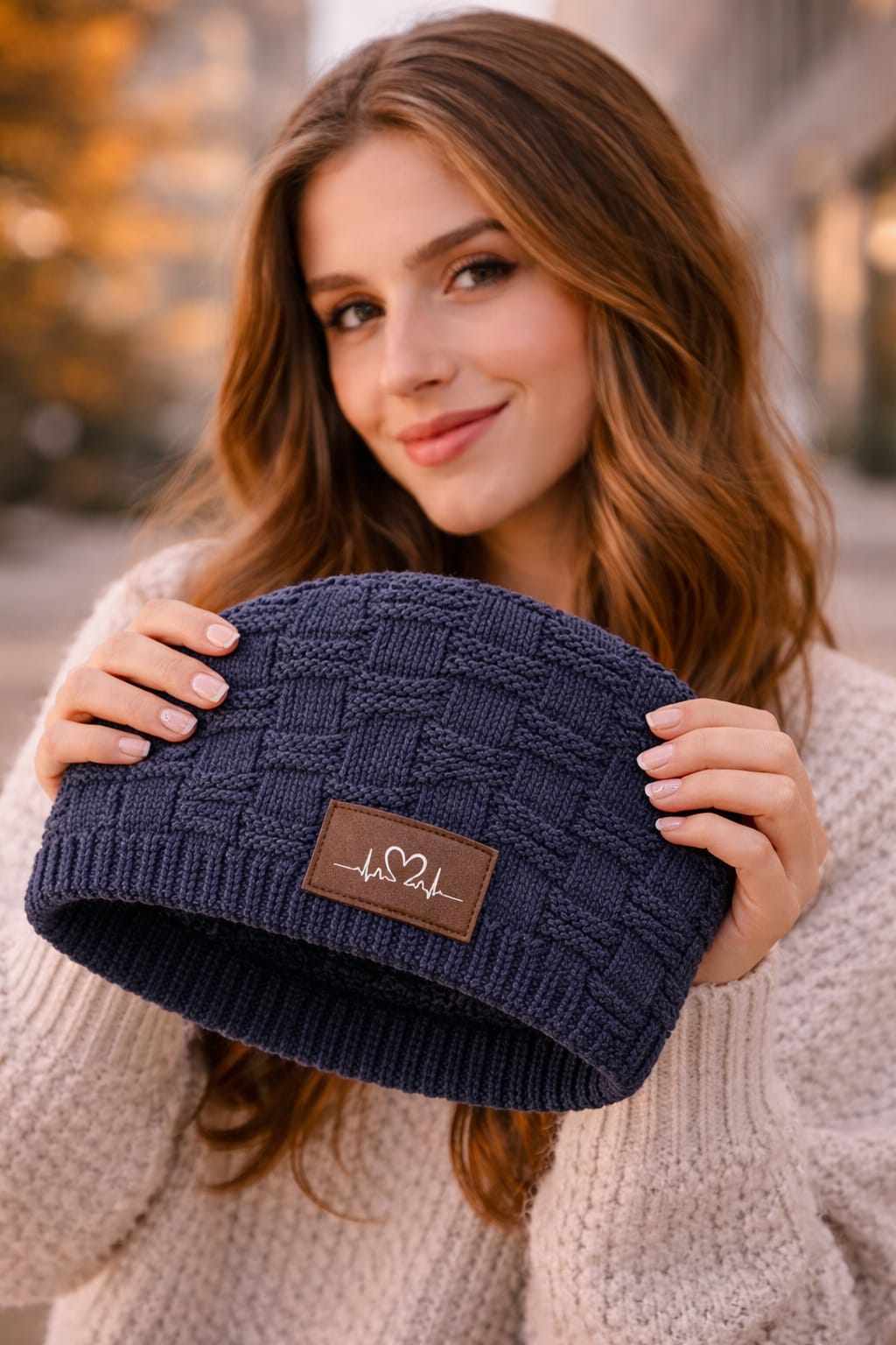 Gorro de Lana Cristiano "Fe es mi Pulso" – Forro Polar | Unisex