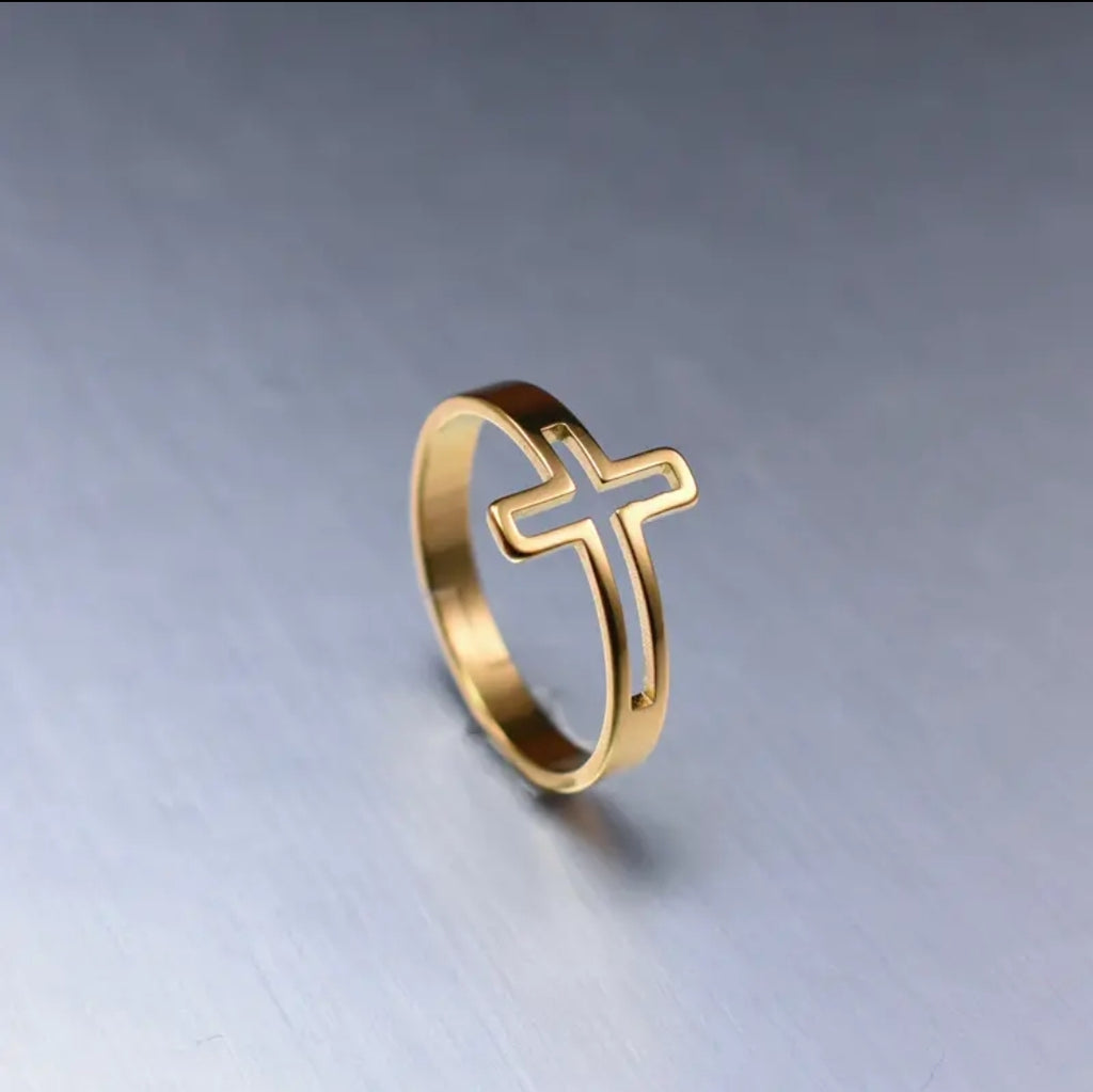 Anillo Magdala | Cruz Ajustable — Una Vida Restaurada