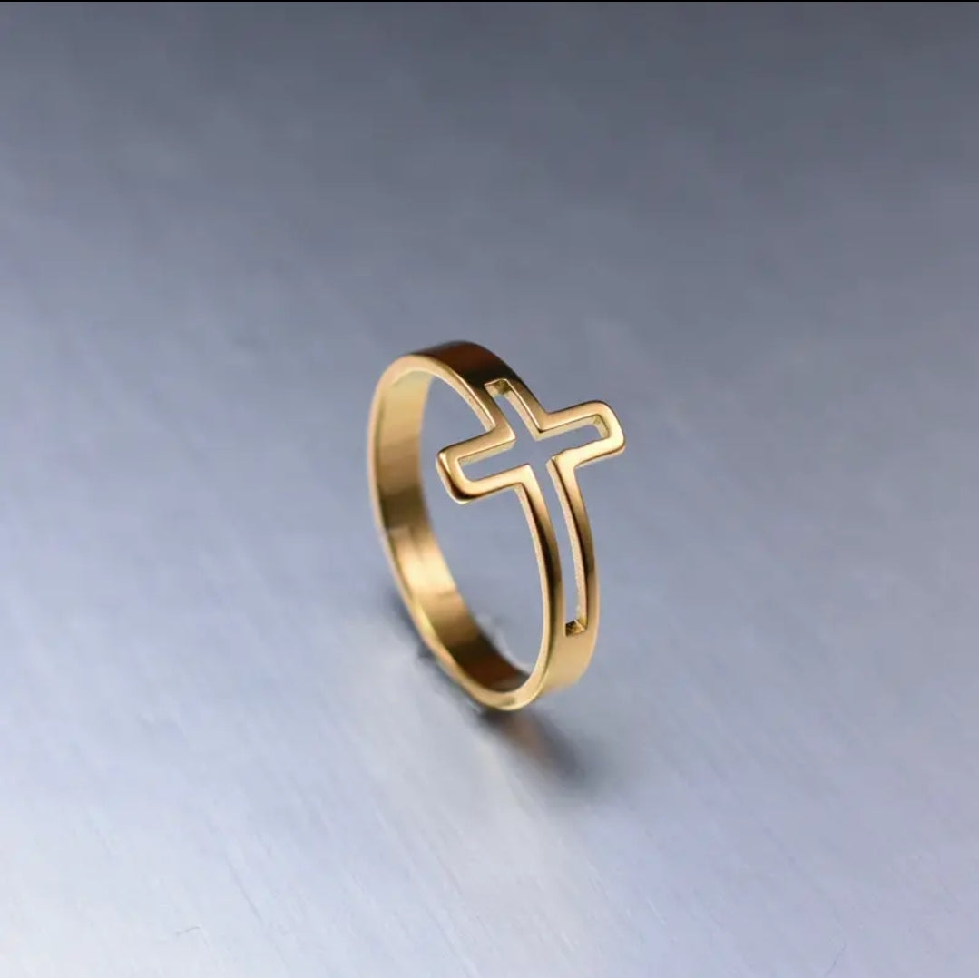 Anillo Magdala | Cruz Ajustable — Una Vida Restaurada