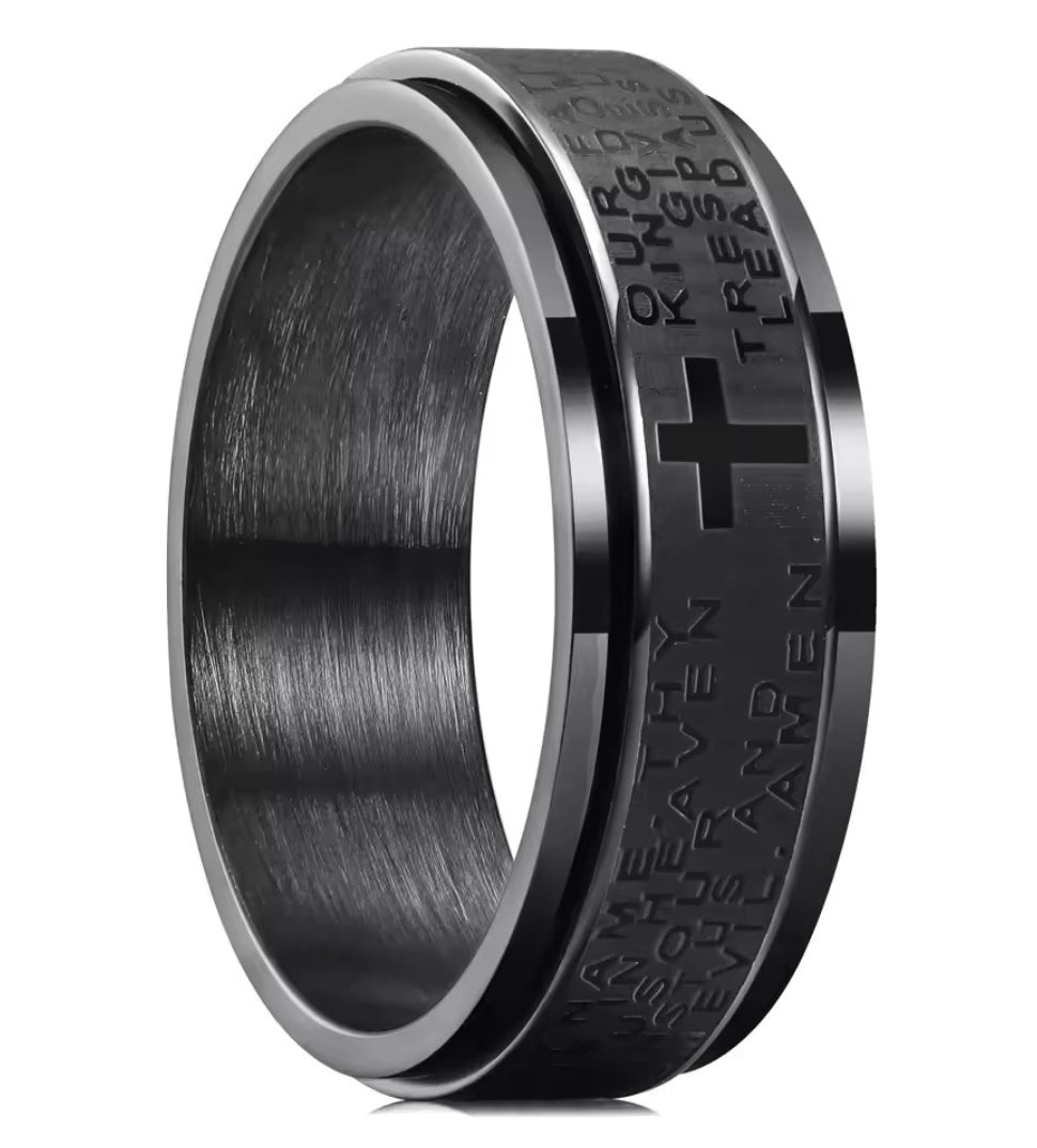 Anillo Selah | Cruz Antiestrés — Haz una Pausa y Confía