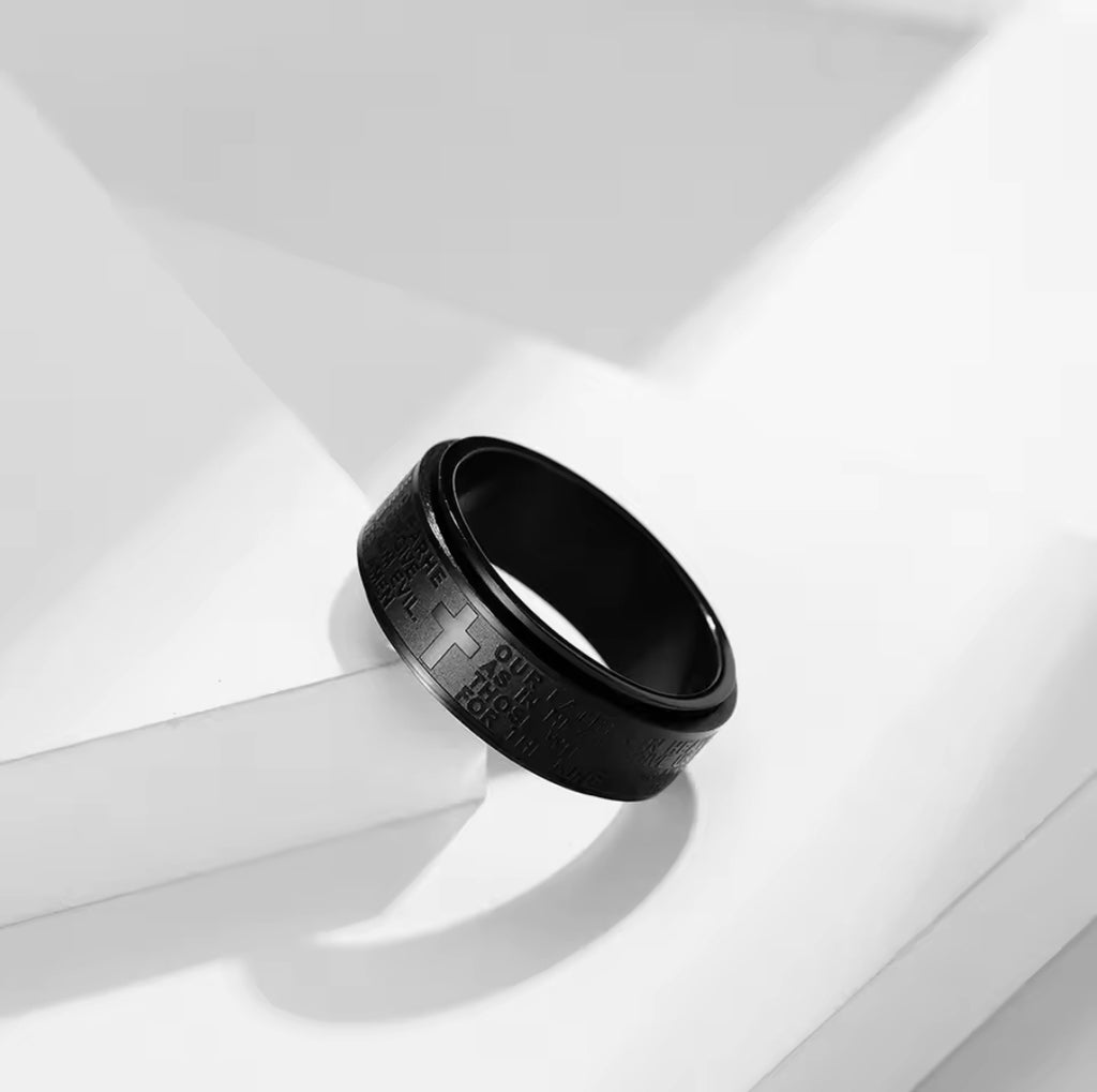 Anillo Selah | Cruz Antiestrés — Haz una Pausa y Confía