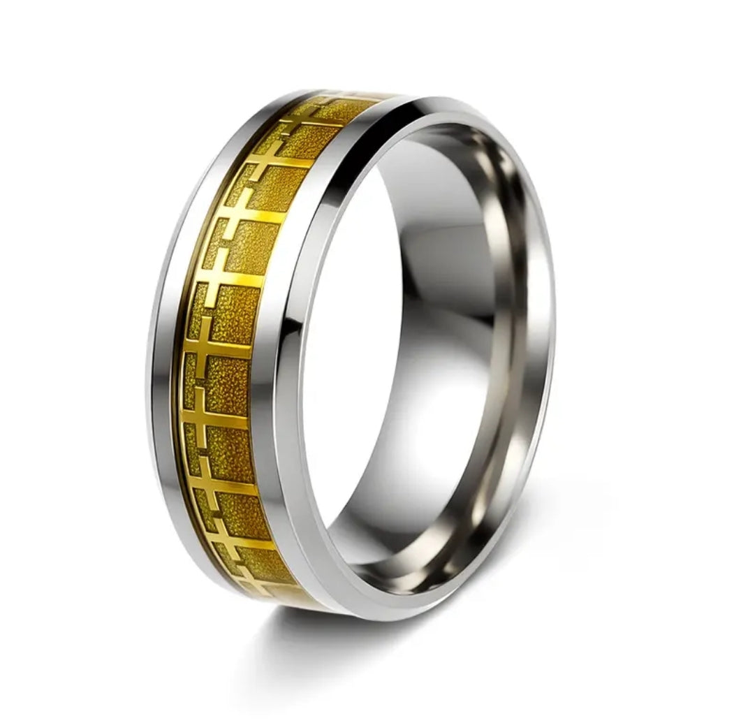 Anillo Emaús | Acero Inoxidable — Él Camina Contigo