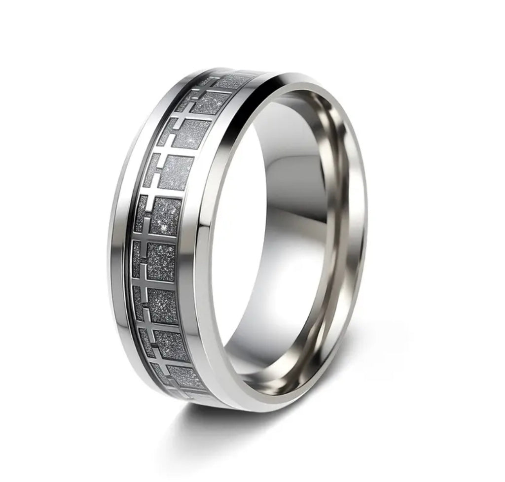 Anillo Emaús | Acero Inoxidable — Él Camina Contigo