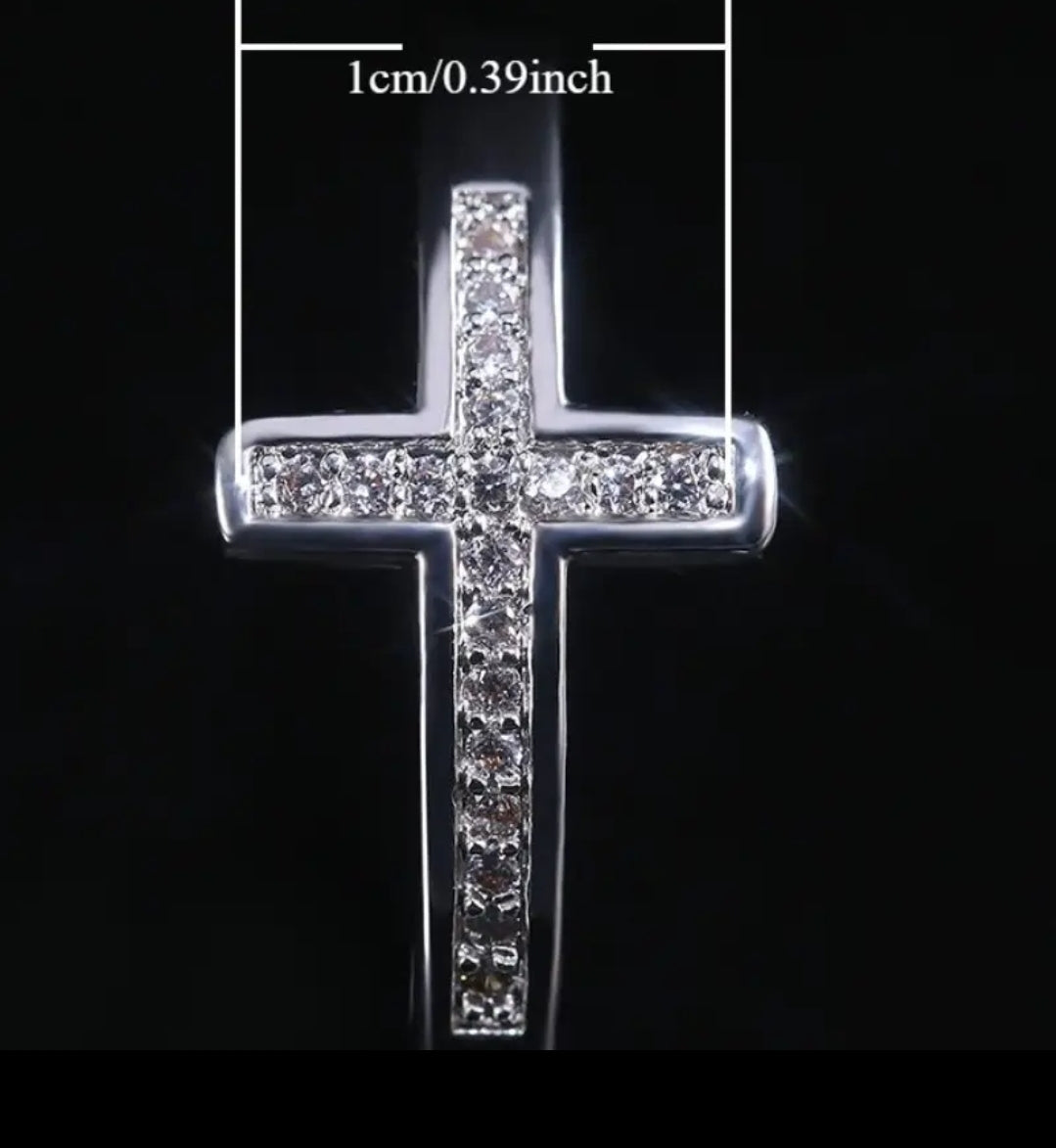Anillo Jericó | Cruz — Fe que Derriba Murallas