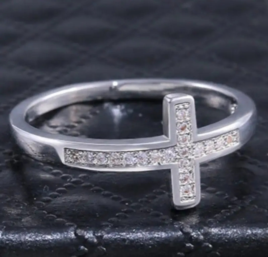 Anillo Jericó | Cruz — Fe que Derriba Murallas