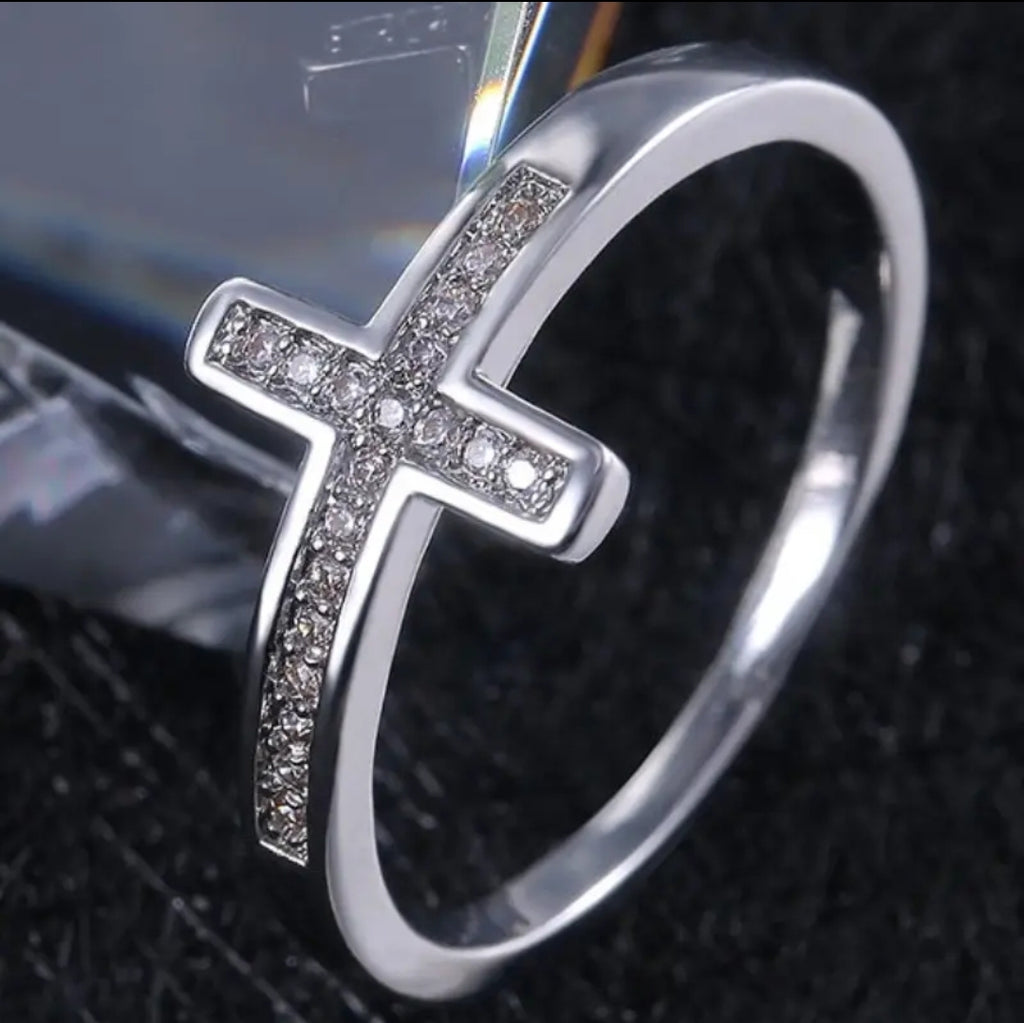 Anillo Jericó | Cruz — Fe que Derriba Murallas