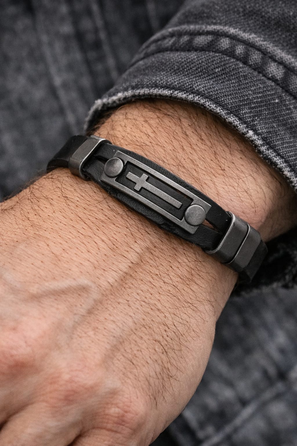 Pulsera Cuero Premium — Lucas
