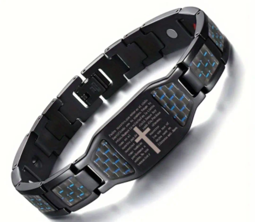 Pulsera Padre Nuestro Negra — Abdías
