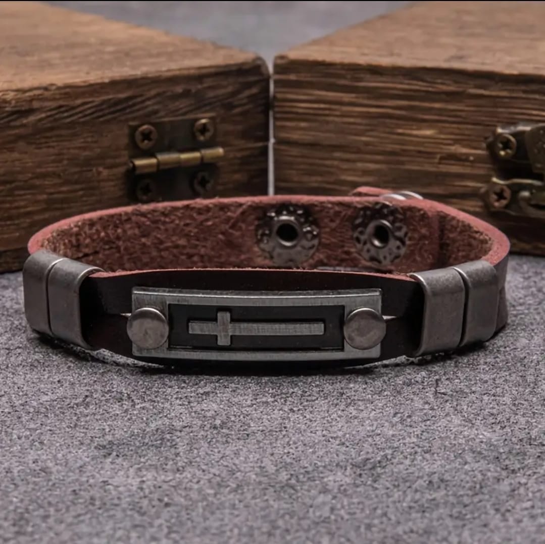 Pulsera Cuero Premium — Lucas