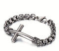 Pulsera Cruz Cadena Gruesa — Hageo