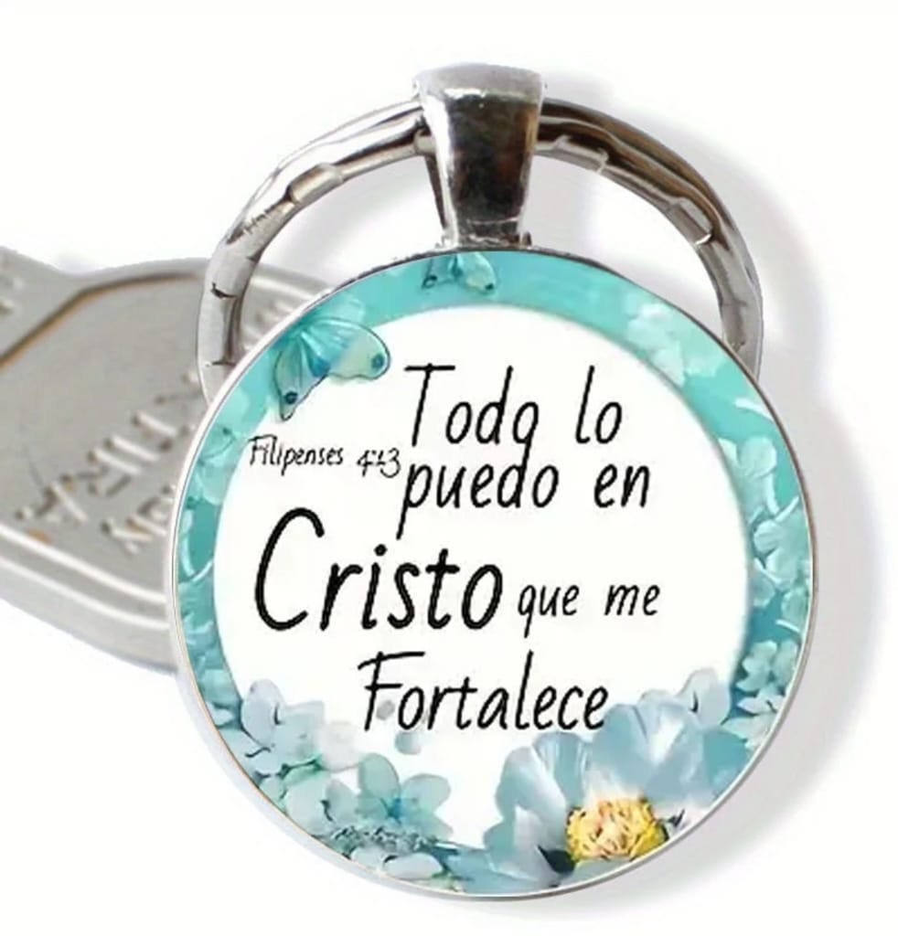 Llavero “Todo lo puedo en Cristo” — Tu Fuerza Invisible, Visible en Cada Paso