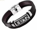 Pulsera JESUS Cuero Trenzado — Cleofas