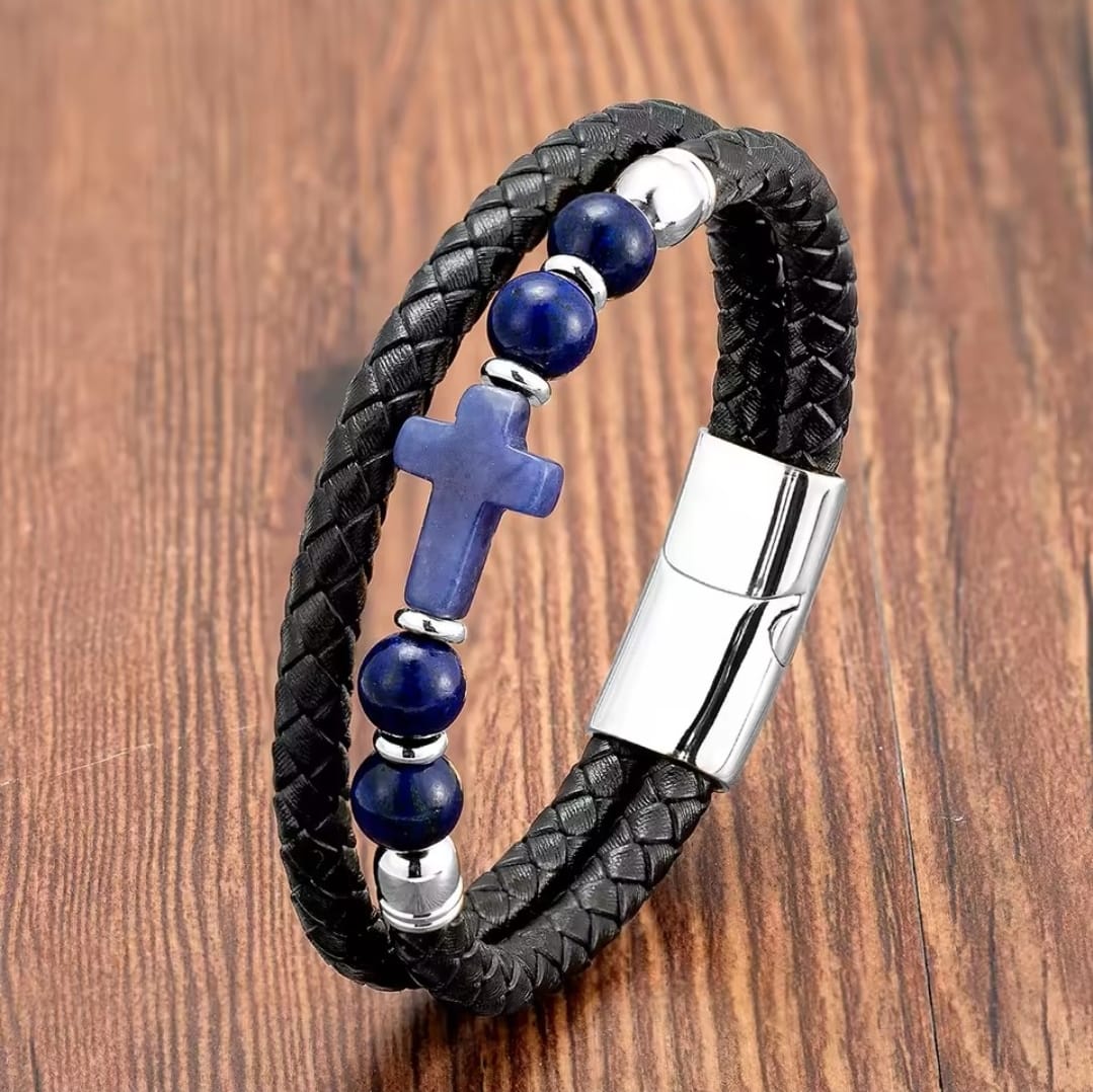 Pulsera Cuero Trenzado — Natanael