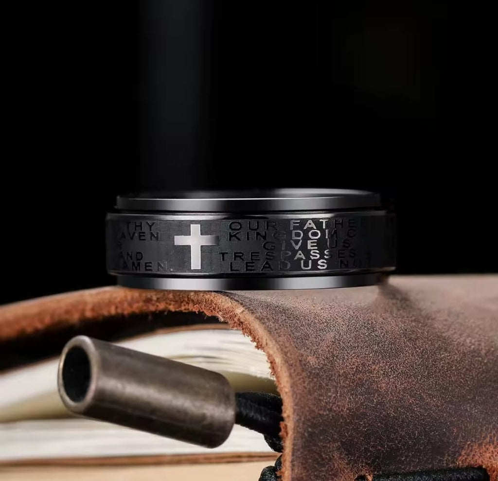 Anillo Selah | Cruz Antiestrés — Haz una Pausa y Confía