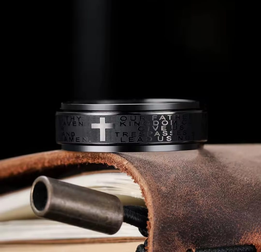 Anillo Selah | Cruz Antiestrés — Haz una Pausa y Confía