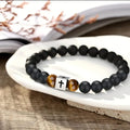 Pulsera Cruz en Ojo de Tigre — Tu Fe, Tu Fuerza, Tu Identidad