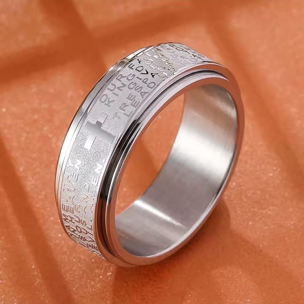 Anillo Selah | Cruz Antiestrés — Haz una Pausa y Confía