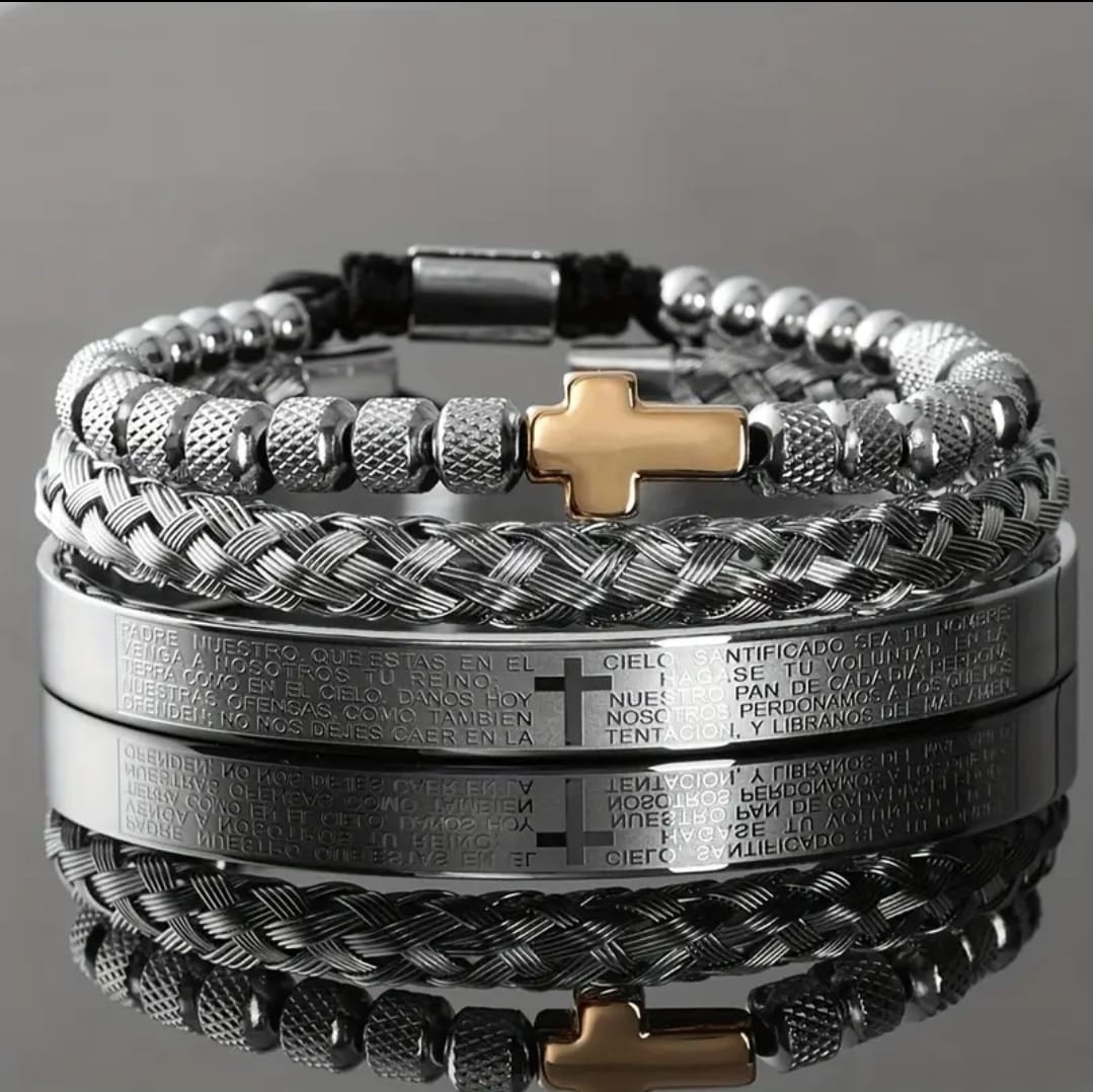 Set Pulseras Padre Nuestro — Colección Getsemaní