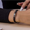 Pulsera Cuero Negro — Malquías