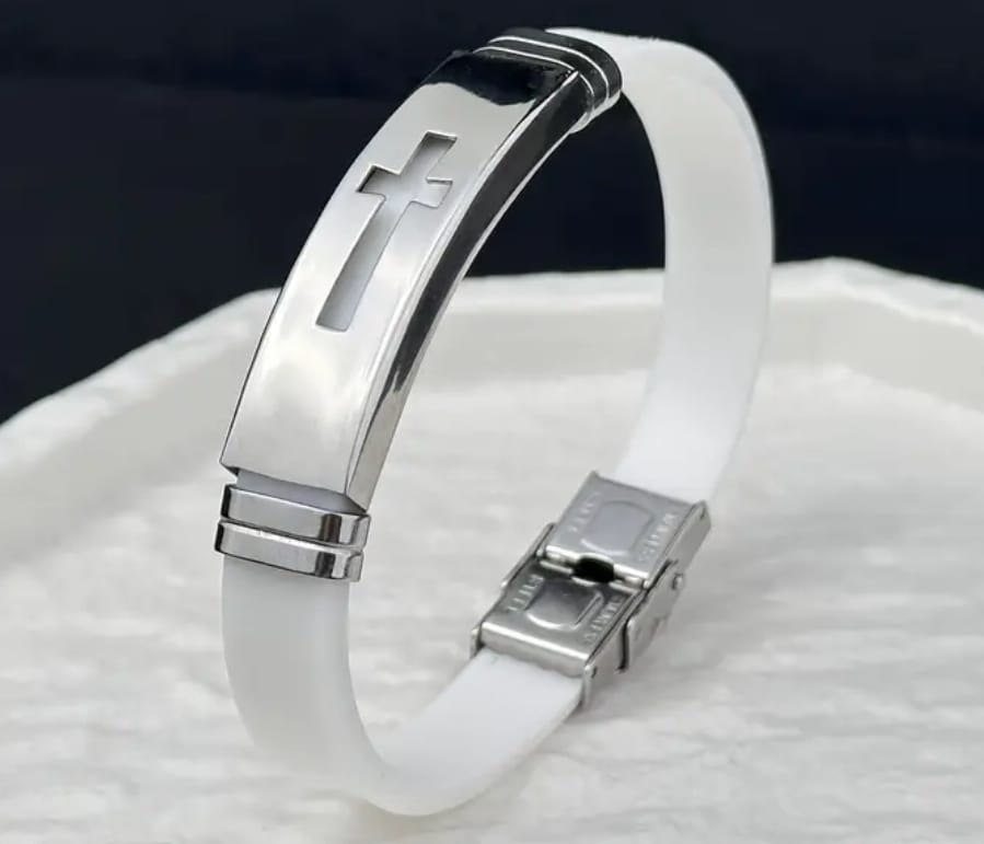 Pulsera Silicona Acero — Nahum