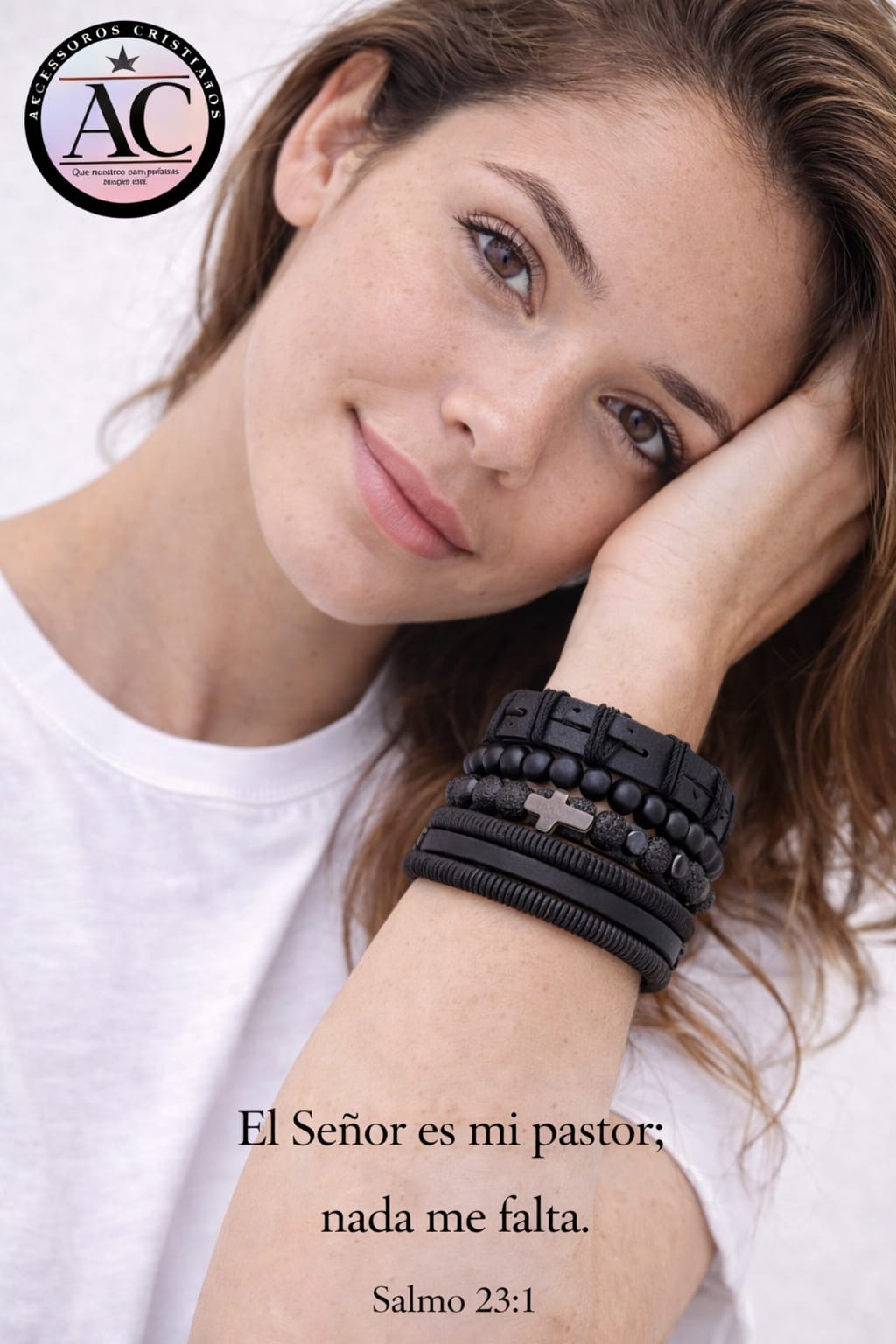 Set Pulseras Cuero & Piedra — Sansón & David