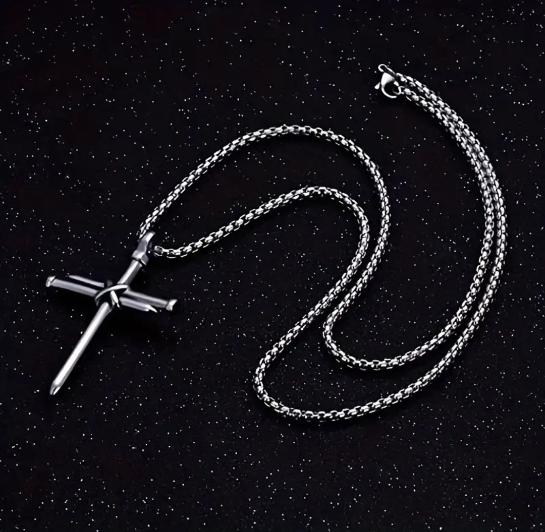 ✝️ Collar Cruz Aeterna – Acero Inoxidable Premium