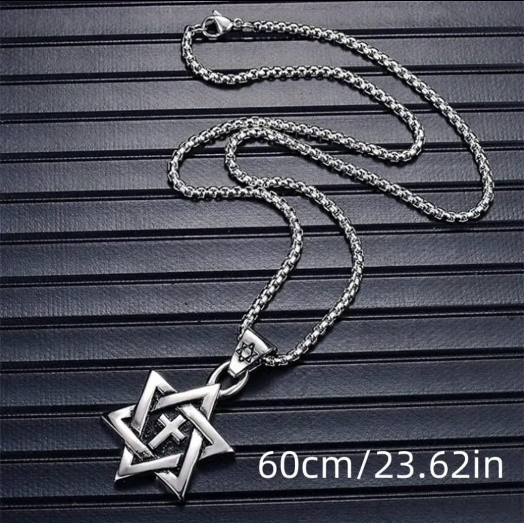 Collar Estrella y Cruz | Identidad Eterna