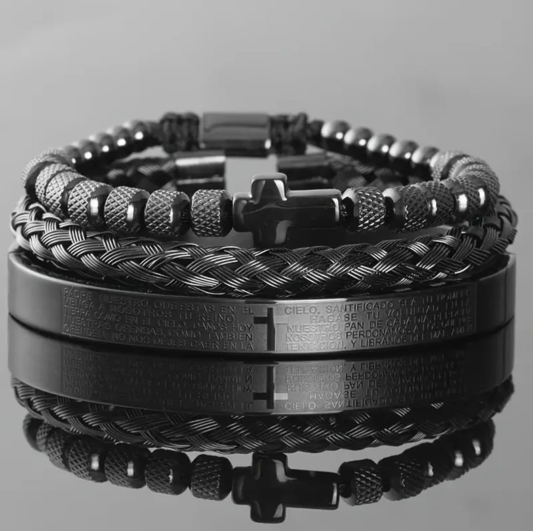 Set Pulseras Padre Nuestro — Colección Getsemaní
