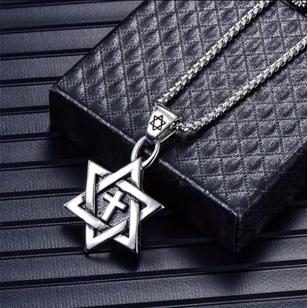 Collar Estrella y Cruz | Identidad Eterna
