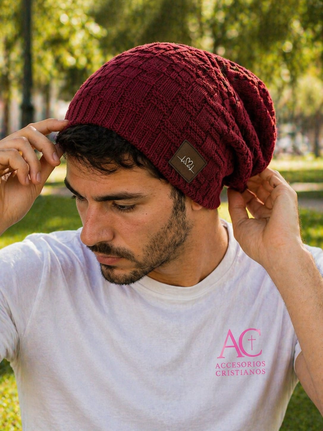Gorro de Lana Cristiano "Fe es mi Pulso" – Forro Polar | Unisex