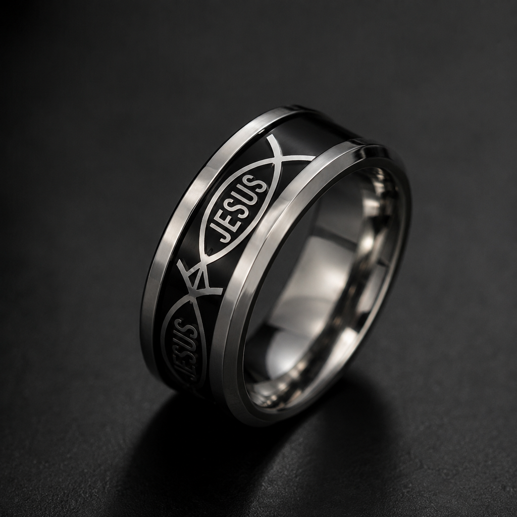 Anillo Moisés | Jesús y Cruz — Mirando al Salvador