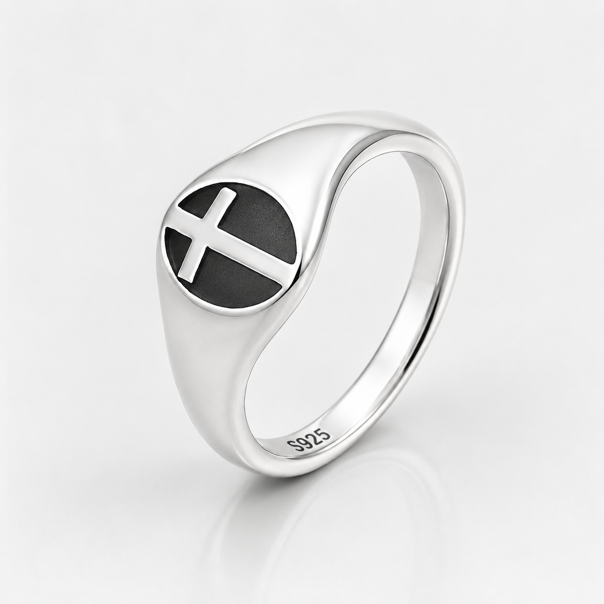 Anillo Esteban | Cruz Plata 925 — Firme Hasta el Final