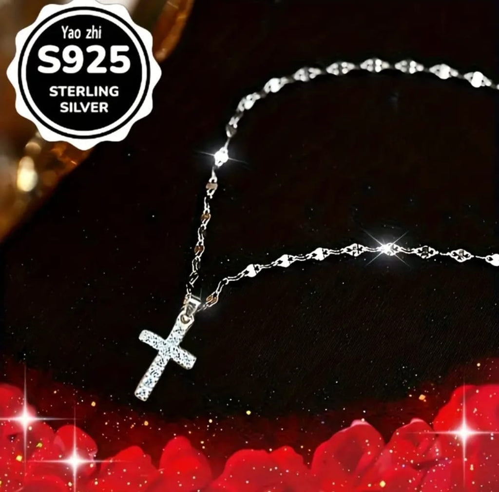 Collar Abigail | Cruz de Plata S925 — Guarda Tu Corazón ✝️✨