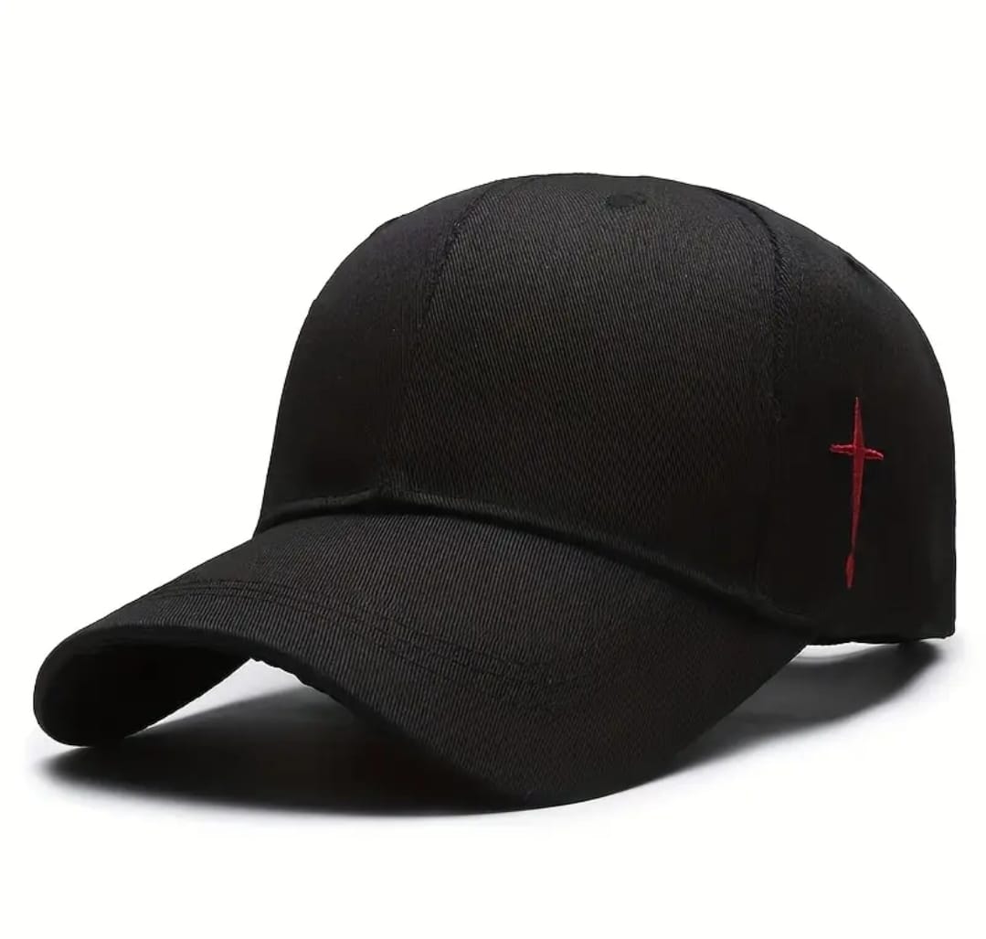 🧢 Jockey Cristiano “Cross Red Accent” | Edición Premium Black