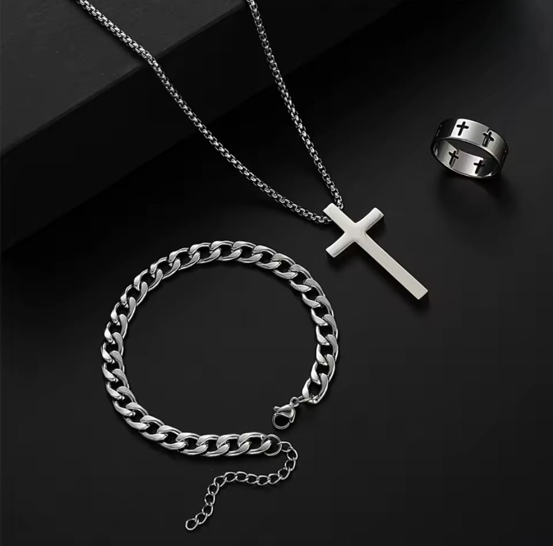 Set Trinidad de Fe | Pulsera, Anillo y Collar