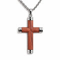 Collar Benaía | Cruz de Acero y Madera — Sé Tú Mi Fortaleza ✝️