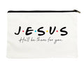 Cosmetiquero Premium “JESUS – He’ll Be There For You” Blanco