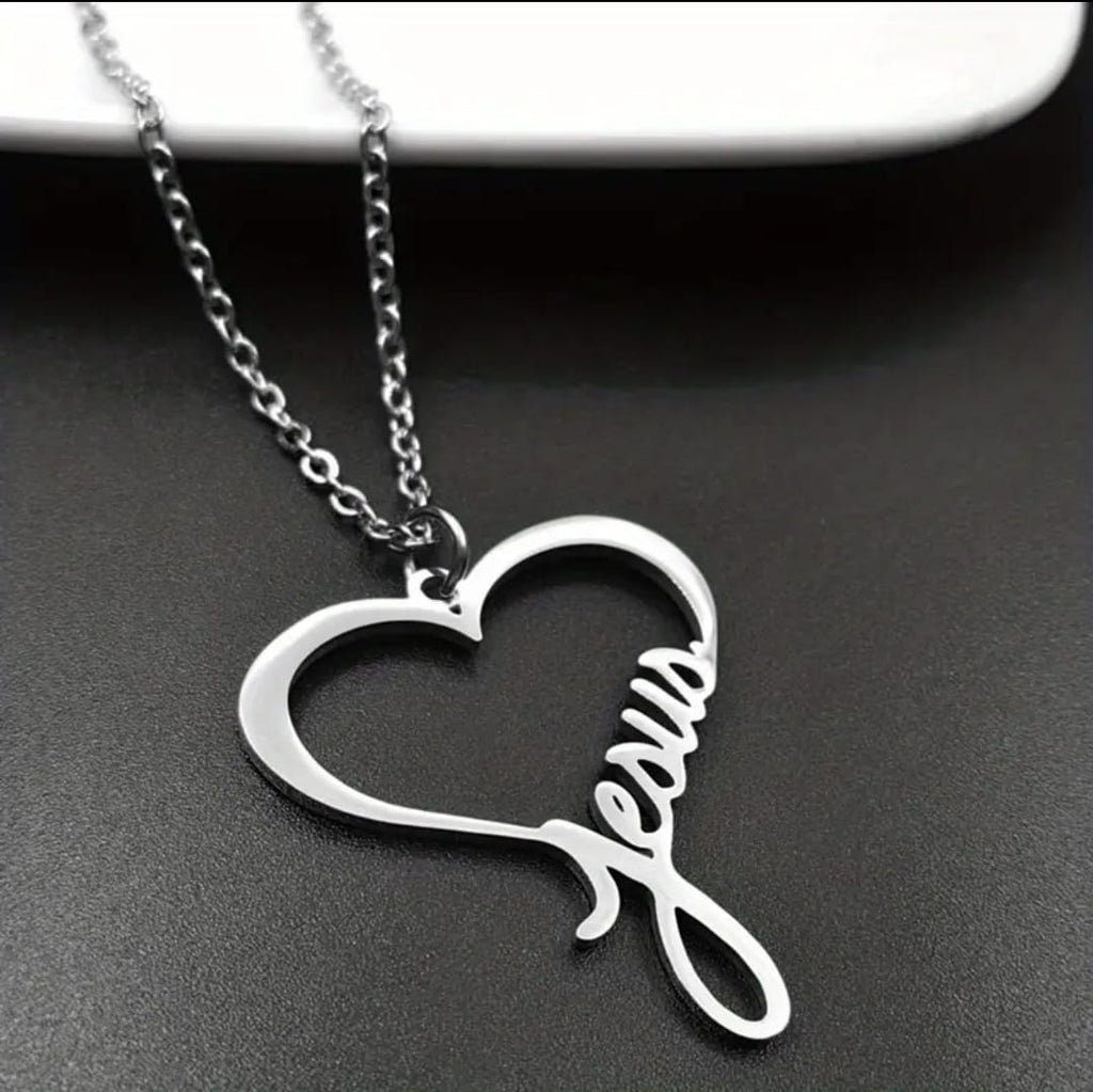 Collar Sela | Corazón con Jesús — Nada Nos Separará ✝️❤️