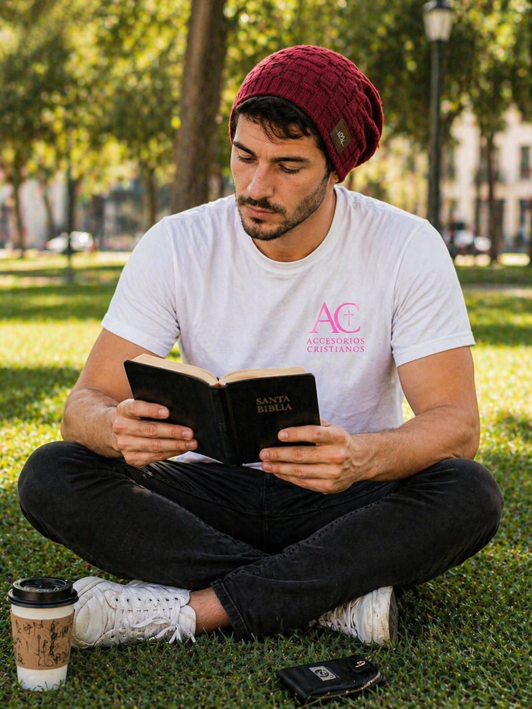 Gorro de Lana Cristiano "Fe es mi Pulso" – Forro Polar | Unisex