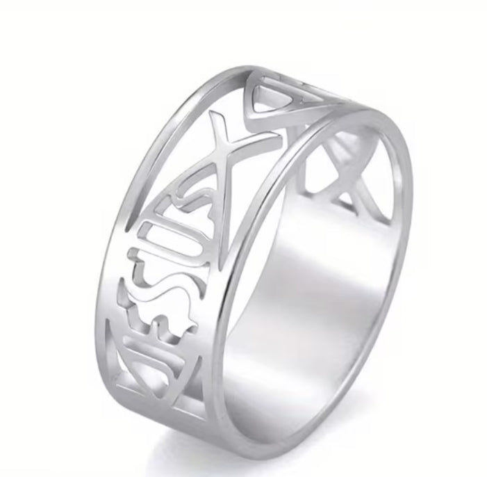 Anillo Andrés | Pez Ichthys y Jesús — Sígueme