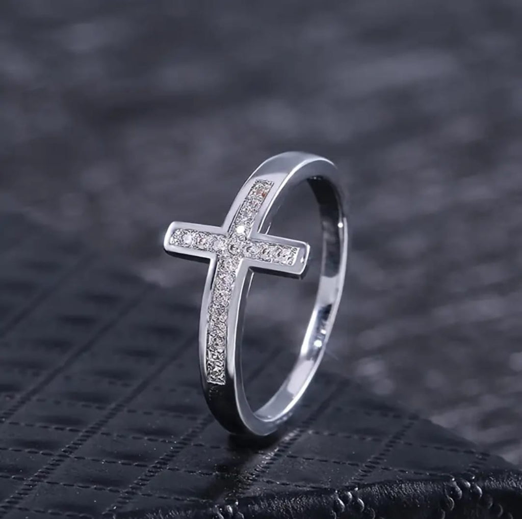 Anillo Jericó | Cruz — Fe que Derriba Murallas