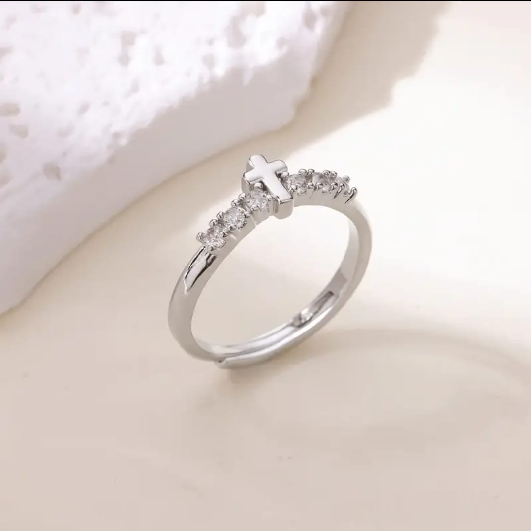 Anillo Cruz Delicada — Tabor