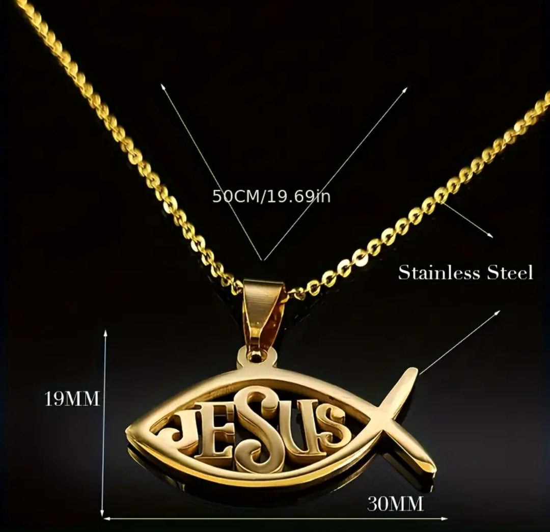 Collar Pez Jesús | Tú Eres el Camino, la Verdad y la Vida
