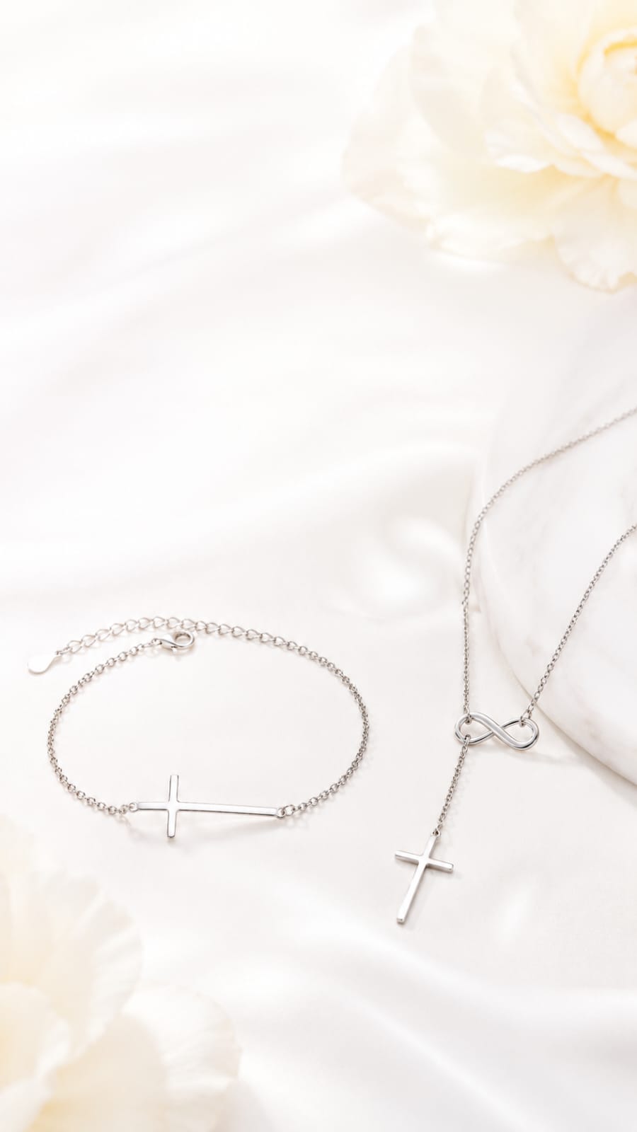 Pack Loida | Collar, Pulsera y Aros en Plata 925 + 3 Regalos — El Más Completo ✝️