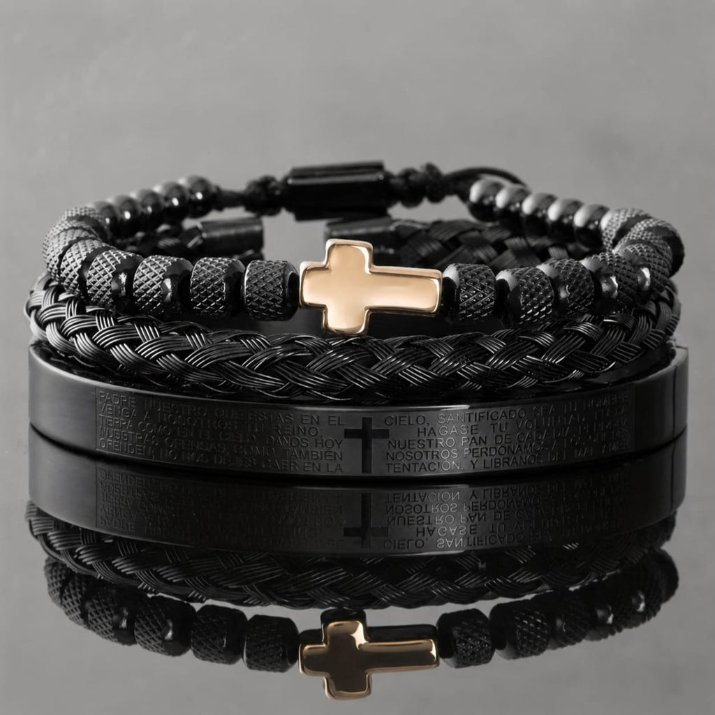Set Pulseras Padre Nuestro — Colección Getsemaní