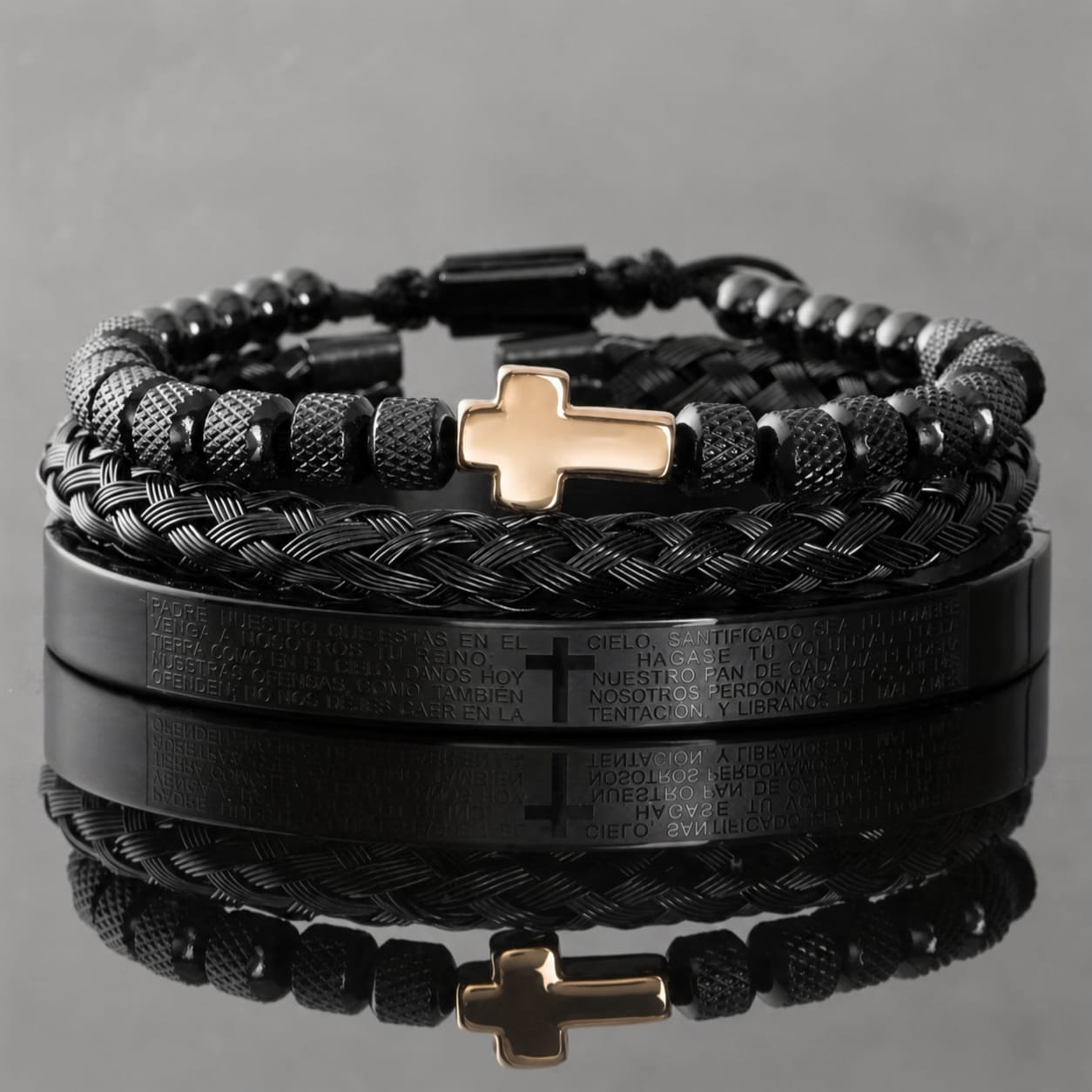 Set Pulseras Padre Nuestro — Colección Getsemaní